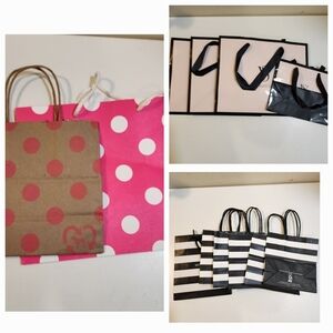 Bundle of 12 shopping bags VS, Sephora and Pink